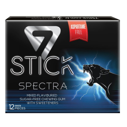 7Stick Spectra Mixed Sugar-Free and Aspartame-Free Gum 12 Strips