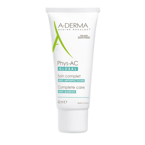 A-Derma Phys-AC Global Gel-Cream for the Face Against Imperfections 1.35 fl oz (40 ml)