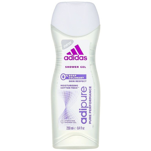 Adidas Adipure Moisturizing Shower Gel for Women Without Soaps and Colorants 8.45 fl oz (250 ml)