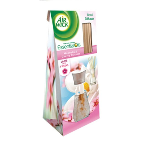 Air Wick Reed Diffuser Magnolia and Cherry Blossom Rattan Stick Air Freshener 0.85 fl oz (25 ml)