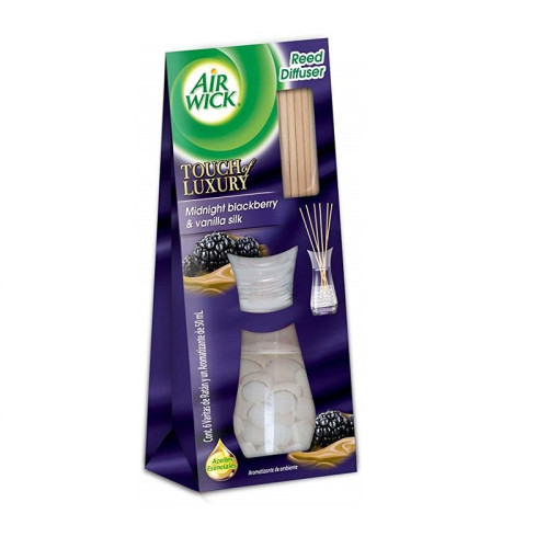Air Wick Reed Diffuser Midnight Blackberry and Vanilla Silk Reed Diffuser Refill 0.85 fl oz (25 ml)