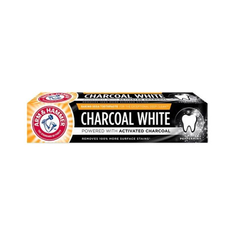 Arm and Hammer Charcoal White Whitening Toothpaste with Activated Charcoal 2.54 fl oz (75 ml)
