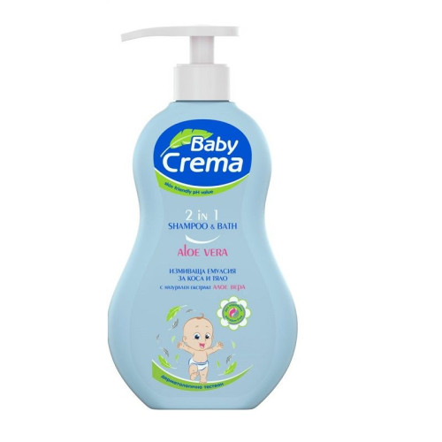 Baby Crema 2-in-1 Cleansing Emulsion Aloe Vera 13.53 fl oz (400 ml)