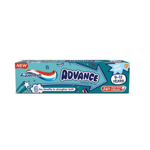 Aquafresh Advance Kids High-Quality Toothpaste for Children Aged 9-12 2.54 fl oz (75 ml)