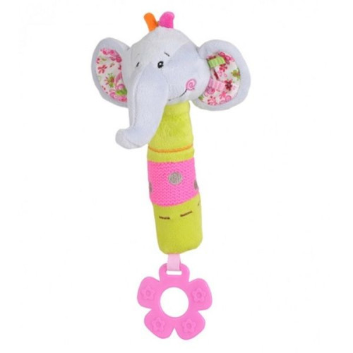 Babyono Baby Teether for Ages 6+ Months - Elephant 1193