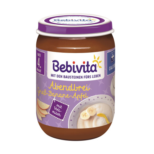 Bebivita Good Night Semolina Banana and Apple from 4+ Months 6.7 oz (190 g) - 1080