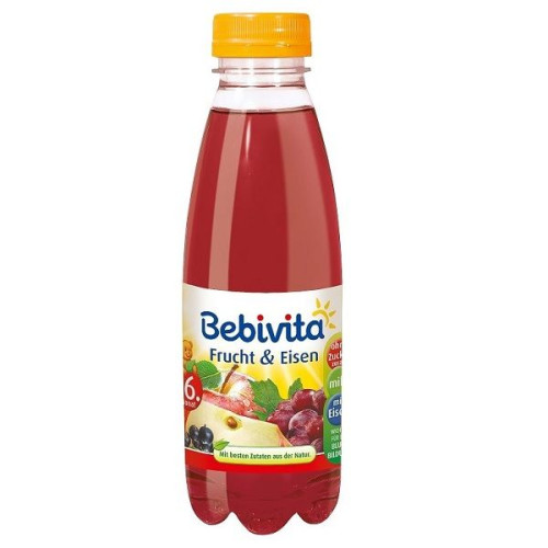 Bebivita Fruit Drink with Iron for Children 6+ Months 16.91 fl oz (500 ml) - 1578