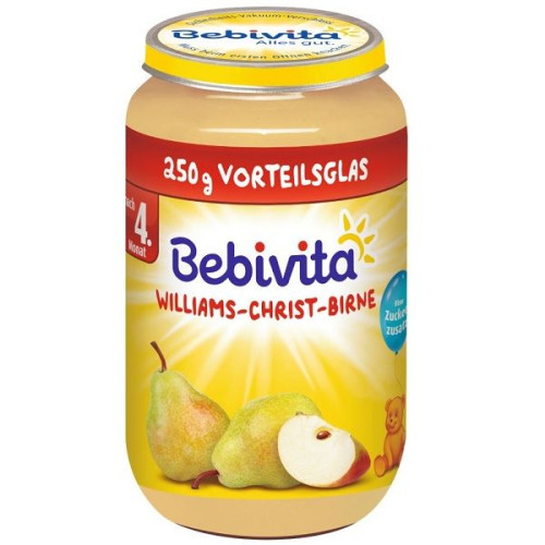 Bebivita Williams Pear Puree from 4+ Months 8.82 oz (250 g) - 1325