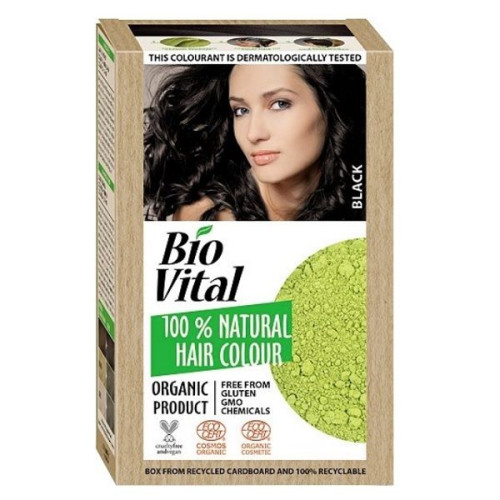 Biovital Natural Hair Dye Color 1 Black 1 pc