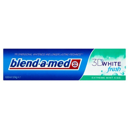 Blend-A-Med 3D White Fresh Extreme Mint Kiss Whitening Toothpaste 3.38 fl oz (100 ml)