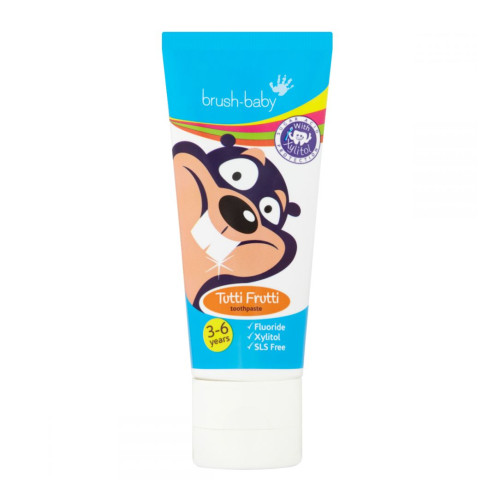 Brush Baby Toothpaste for Children Aged 3 to 6 Years with Fruit Flavor 1.69 fl oz (50 ml)