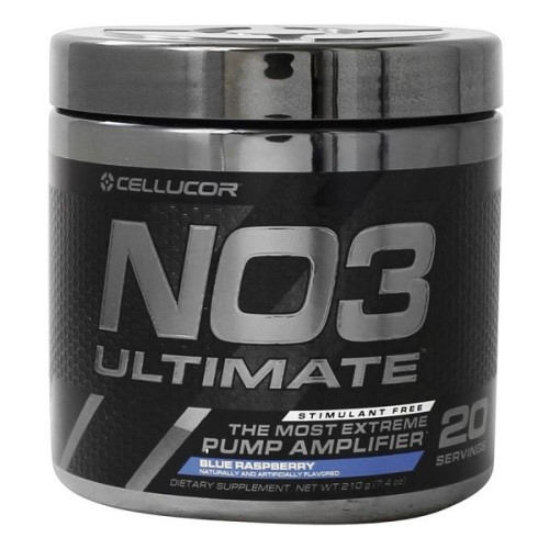 Cellucor NO3 Ultimate Pre-Workout Product Blue Raspberry 7.41 oz (210 g)