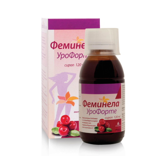 Femina Uroforte Syrup to Support the Urinary Tract with Cranberry 4.06 fl oz (120 ml)