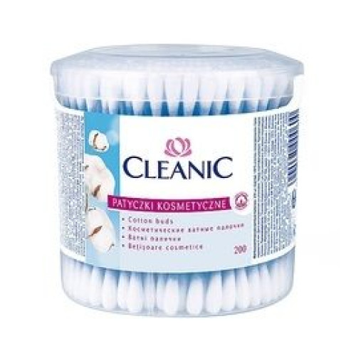 Cleanic Ear Sticks in a Round Box 200 pcs