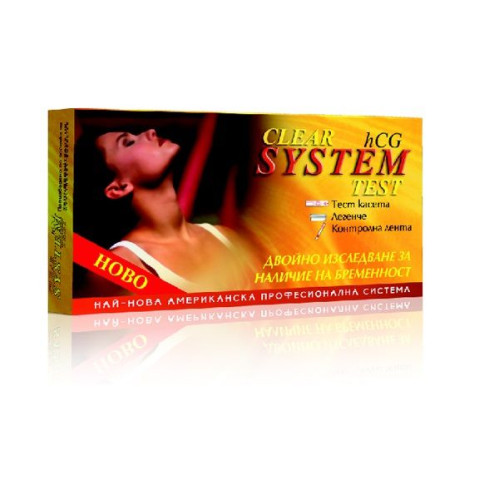 Clear System Pregnancy Test Test Cassette and Control Strip