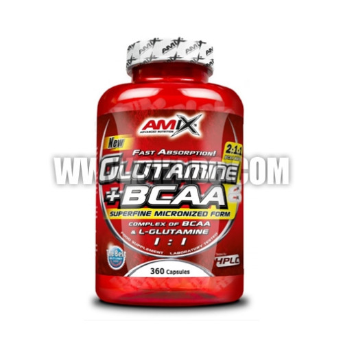 Amix Glutamine + BCAA 360 Capsules