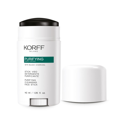 Korff Purifying Cleansing Stick with Black Charcoal 1.35 fl oz (40 ml)