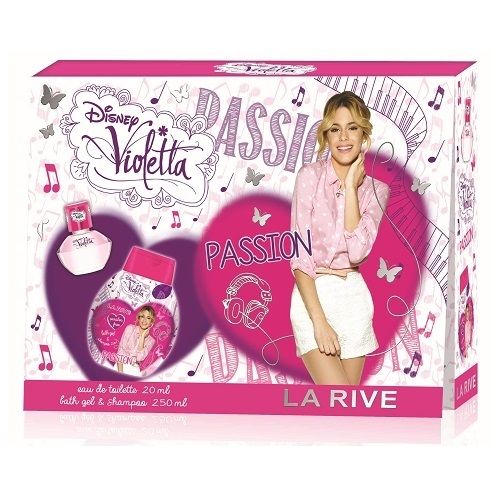 La Rive Disney Violetta Passion Children's Promo Set for Girls Perfume and 2-in-1 Shower Gel and Shampoo