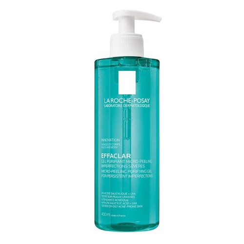 La Roche Posay Effaclar Cleansing Micro-Peeling Gel for Oily Skin 13.53 fl oz (400 ml)