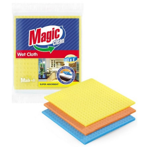 Magic Clean Wet Cloth Absorbent Cloths 3 pcs