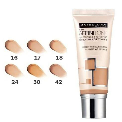 Maybelline Affinitone Foundation for All Skin Types 42 Dark Beige