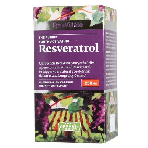 Resvitale Resveratrol for Antioxidant Protection 250 mg 60 Capsules