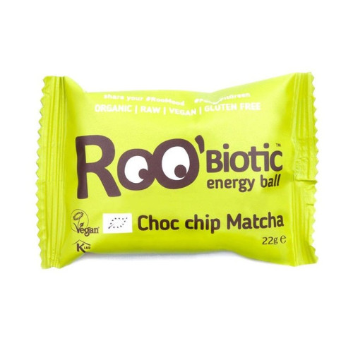 Roobiotic Organic Raw Energy Ball with Chocolate and Matcha Gluten-Free 0.79 oz (22 g)