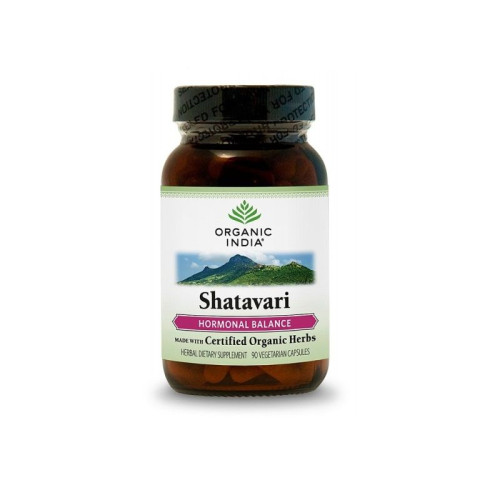 Organic India Shatavari for Hormonal Imbalance in Women 400 mg 90 Vcaps
