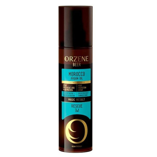 Orzene Beer Morocco Argan Oil Rescue 7-in-1 Heat Protection Spray 5.07 fl oz (150 ml)