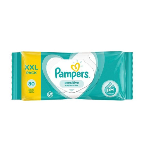 Pampers Sensitive Baby Wipes for Sensitive Skin 80 pcs