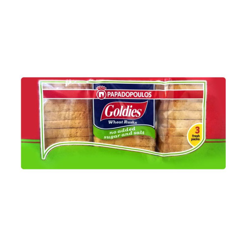 Papadopoulos Goldies Wheat Crackers with Sugar-Free or Salt 8.47 oz (240 g)