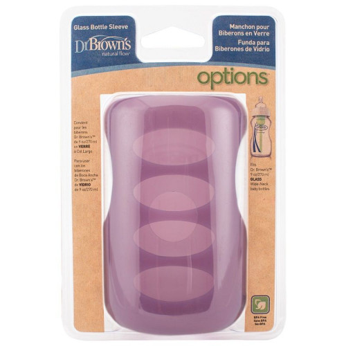 Dr. Brown's Silicone Protector for 9.13 fl oz (270 ml) Glass Bottle Purple 1 pc - AC088