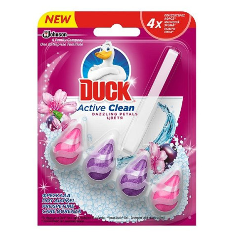 Duck Active Clean Dazzling Petals Toilet Block 1.36 oz (38.6 g)