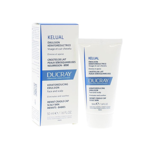 Ducray Kelual Keratolytic Emulsion for Face and Scalp for Infants and Babies 1.69 fl oz (50 ml)