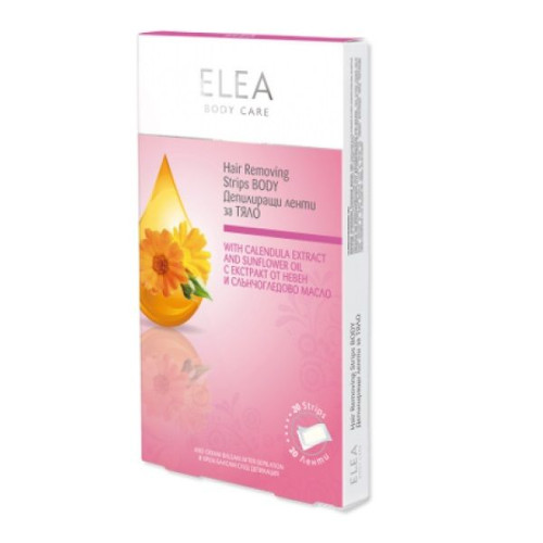 Elea Depilatory Strips for Body with Calendula and Sunflower Oil 20 pcs