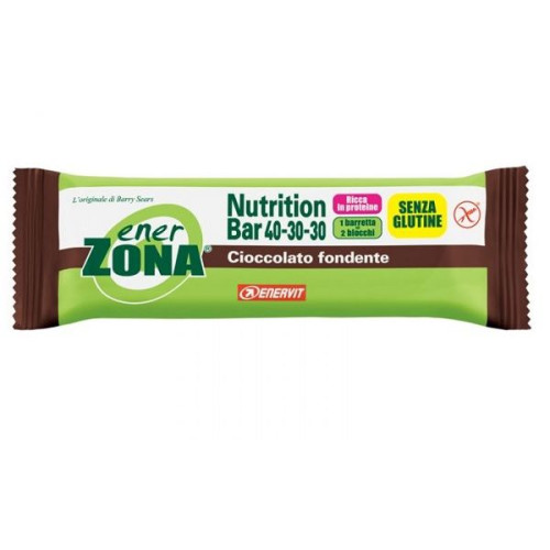 Enerzona Nutrition Bar 40-30-30 Dark Chocolate Protein Bar with Dark Chocolate 1.87 oz (53 g)