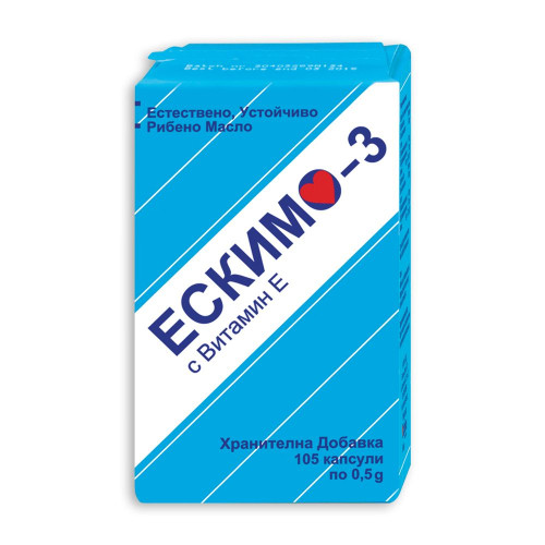 Eskimo-3 with Vitamin E for Good Blood Circulation 105 Capsules