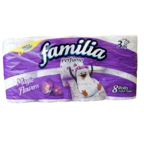 Familia Magic Flowers Toilet Paper with Floral Scent 8 Rolls