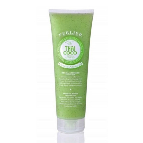 Perlier Thai Coco Exfoliating Shower Gel with Coconut Scent 8.45 fl oz (250 ml)