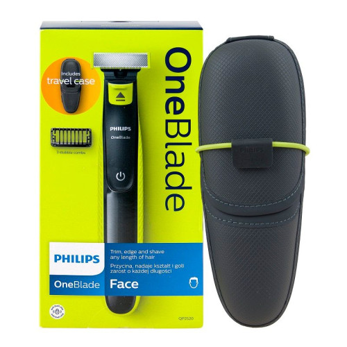 Philips Oneblade QP2520/20 Trimmer Shaver and Groomer with Free Case 1 pc