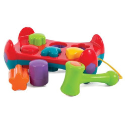 Playgro Active Toy with Shapes for Stacking Hammer for Children 12+ Months - 0711