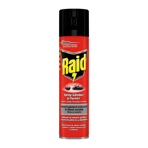 Raid Tue En Quelques Secondes Aerosol Against Crawling Insects 13.53 fl oz (400 ml)