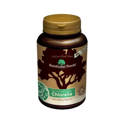 Rainforest Foods Chlorella 500 mg 300 Tablets