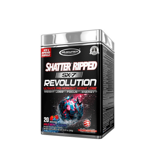 Muscletech Shatter Ripped SX-7 Revolution with Caffeine and Fruit Flavor 10.05 oz (285 g)