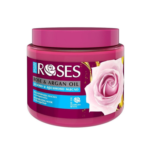 Nature of Agiva Regenerating Hair Mask with Rose and Argan Oil 16.91 fl oz (500 ml)