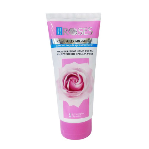 Nature of Agiva Roses Moisturizing Hand Cream with Rose Water and Argan Oil 2.54 fl oz (75 ml)