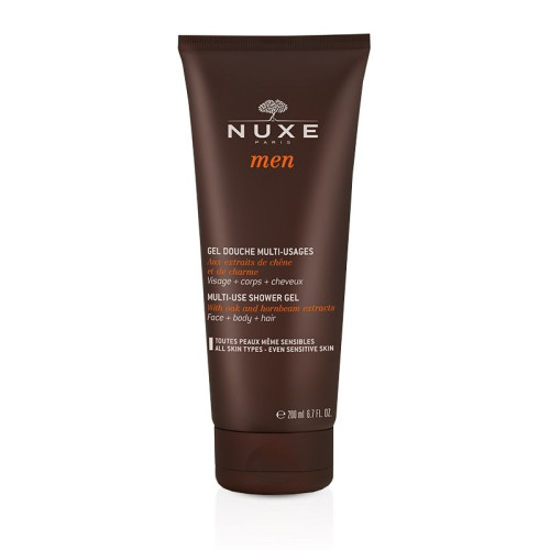 Nuxe Men Multifunctional Shower Gel for Men for Face Body and Hair 6.76 fl oz (200 ml)