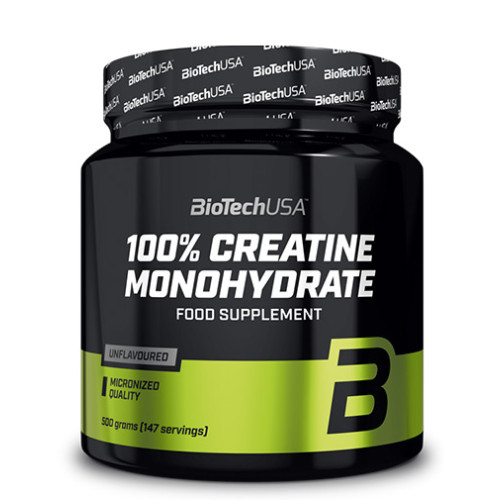 Biotech USA 100% Creatine Monohydrate 1.1 lb (500 g)