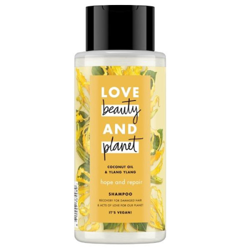 Love Beauty and Planet Coconut Oil and Ylang Ylang Repairing Shampoo for Damaged Hair 13.53 fl oz (400 ml)