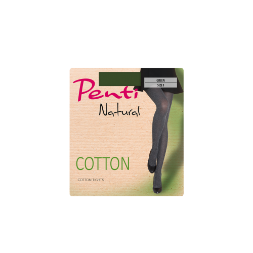 Penti Natural Cotton Women's Cotton Tights Color Grey Melange Size M 1 pc